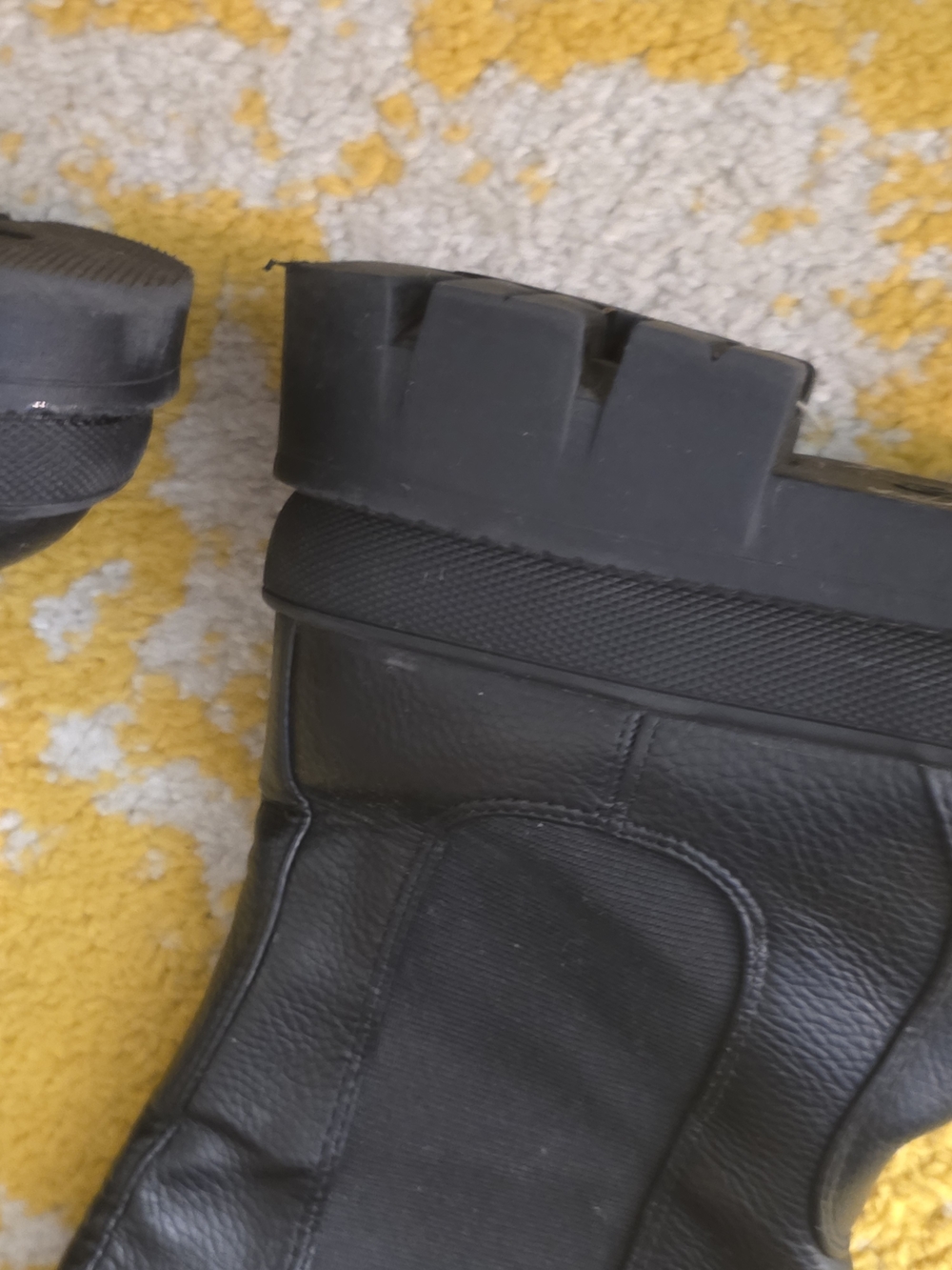 Black Chunky Platform Knee-High Boots - Picture 3 of 4